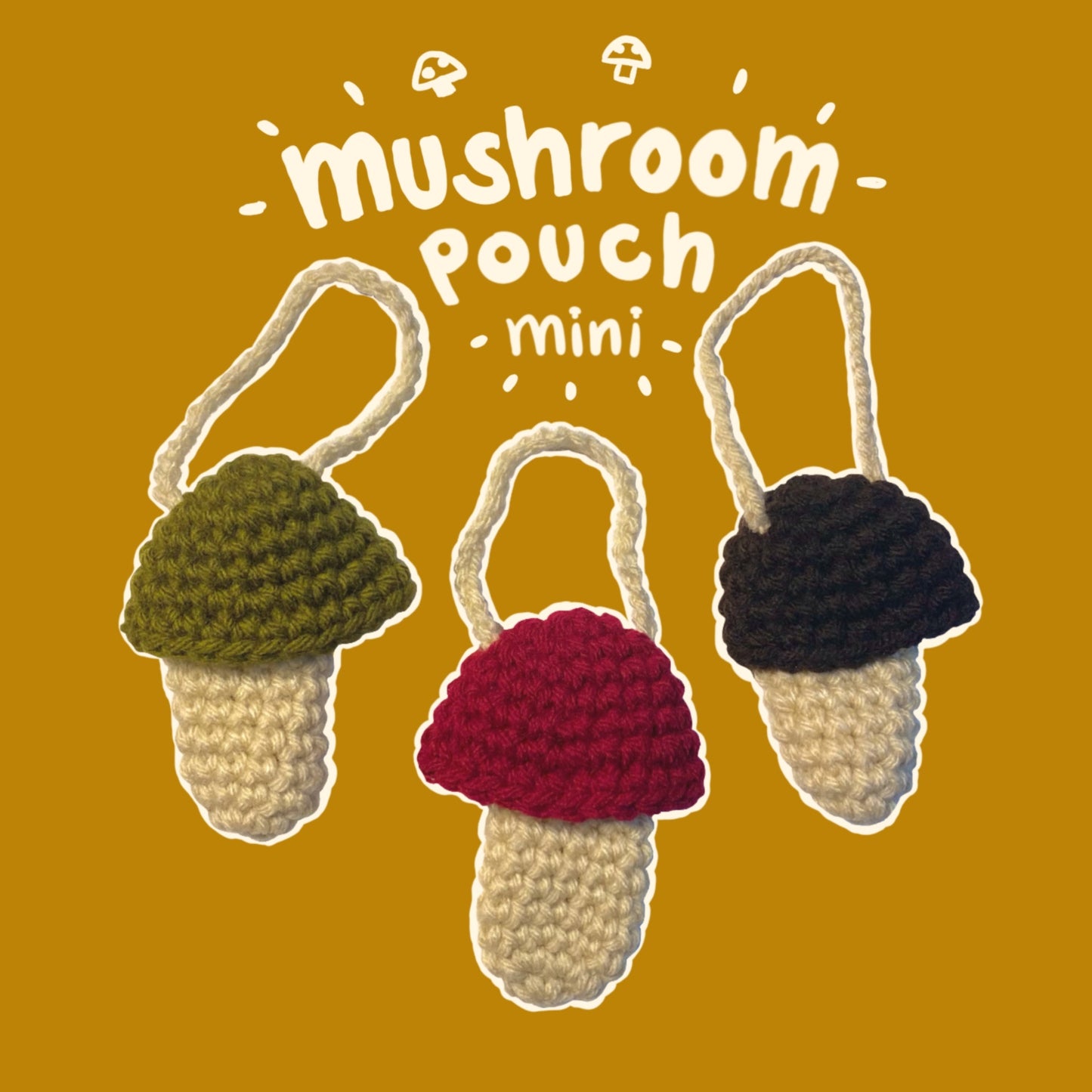 mini mushroom pouch